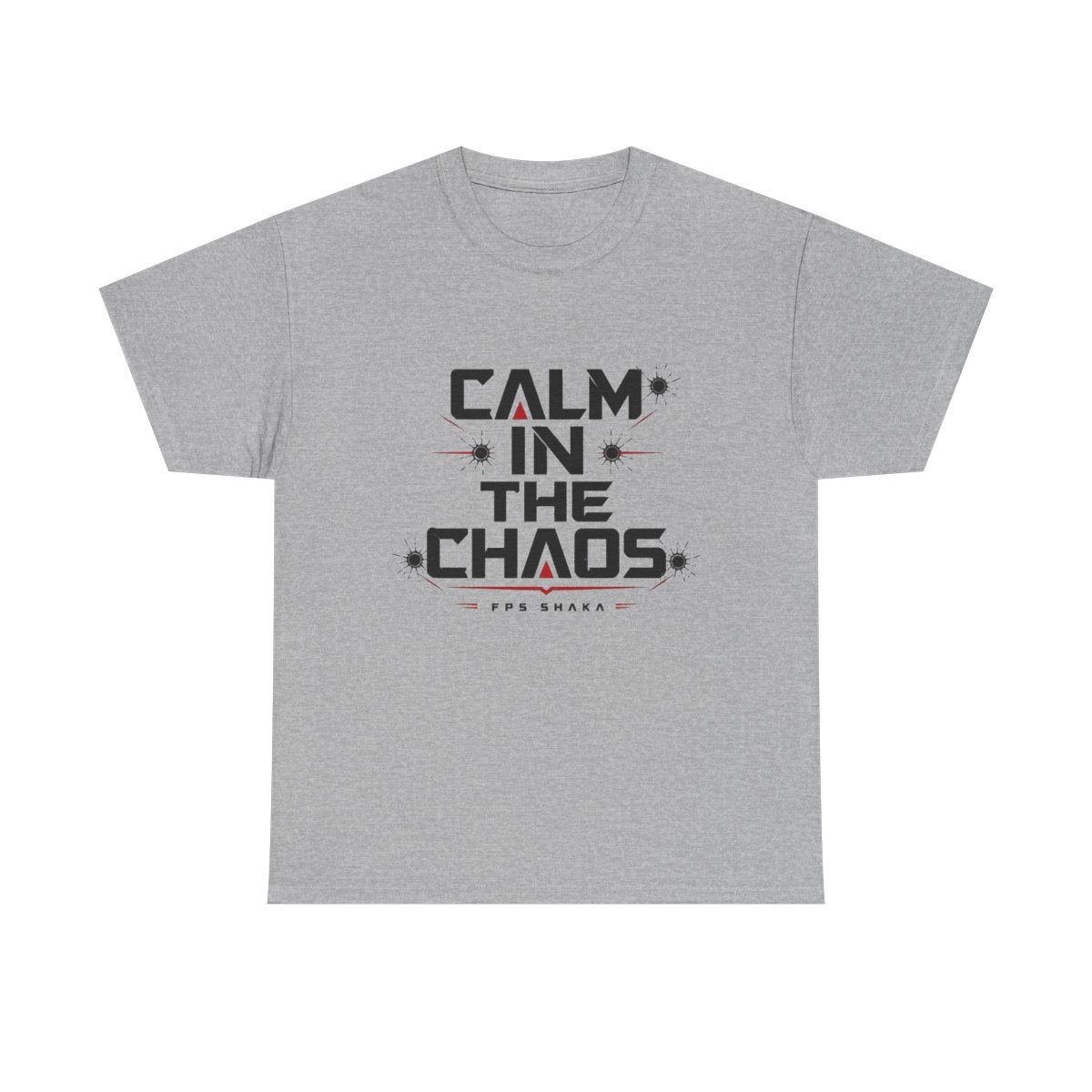 FPS Shaka "Calm In The Chaos" Unisex Tee - alternate angle 2, merchandise
