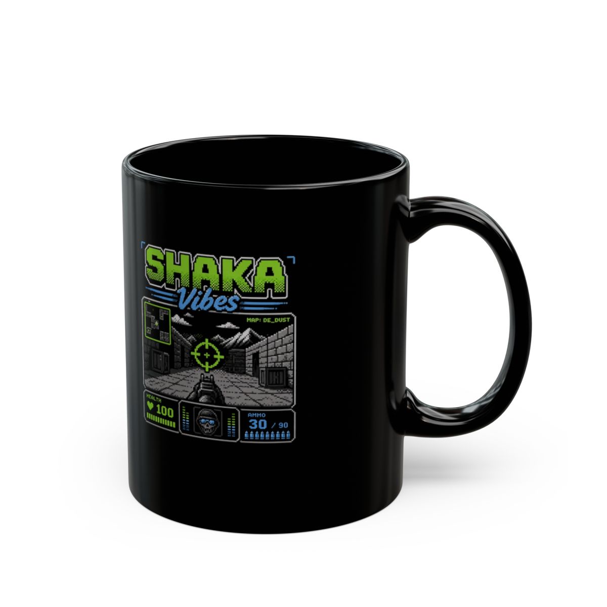 FPS Shaka "SHAKA Vibes" Black Mug