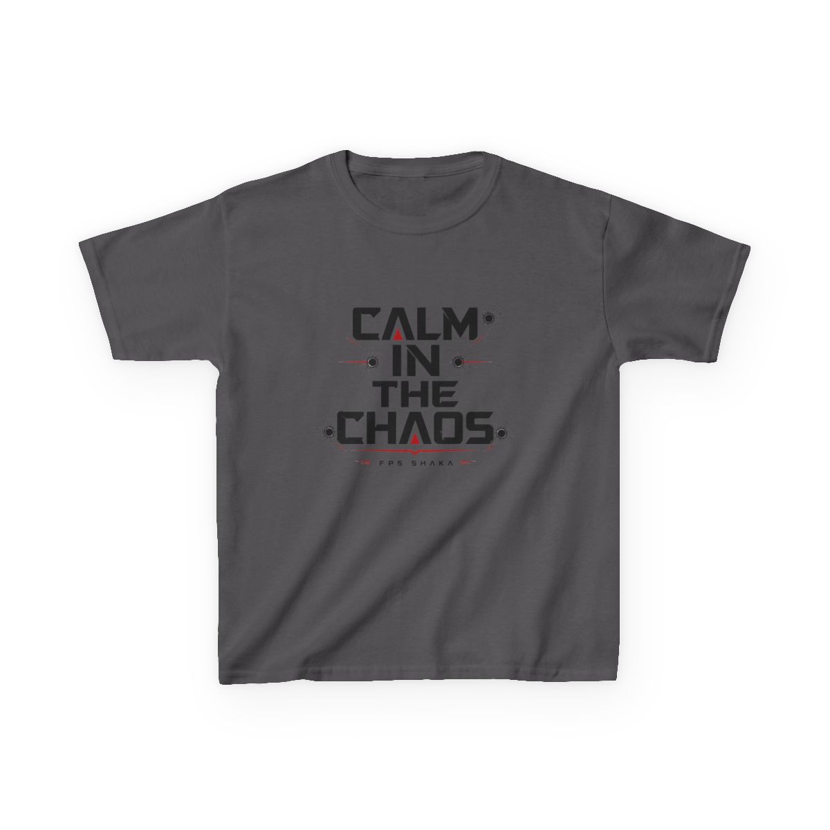 FPS Shaka "Calm In The Chaos" Unisex Kids Tee - alternate angle 3, merchandise