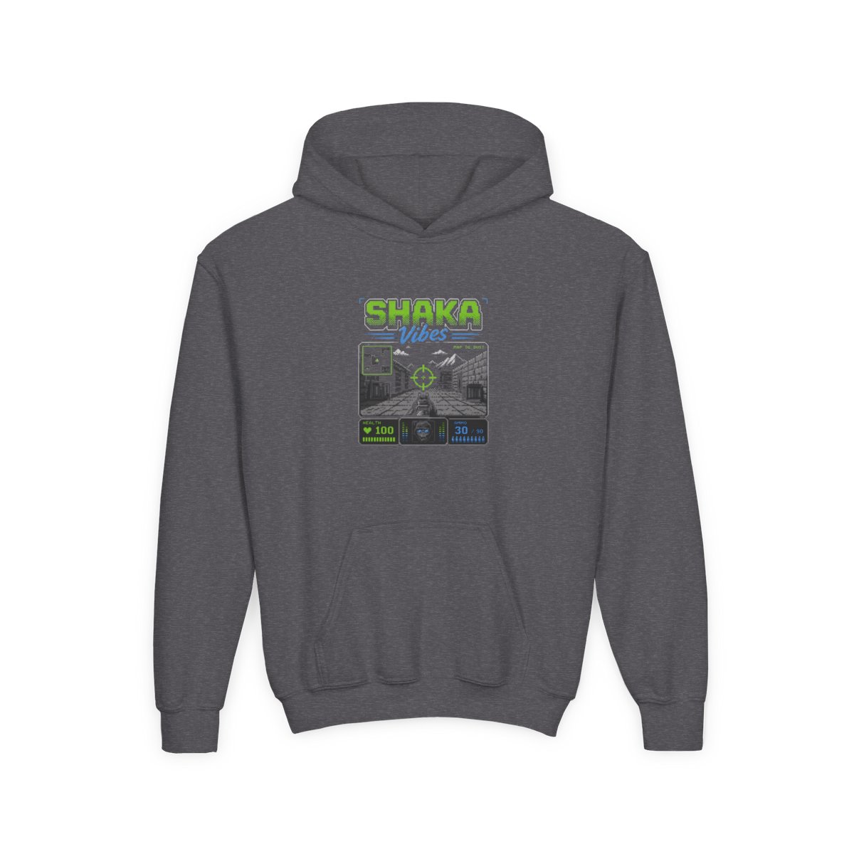 FPS Shaka "SHAKA Vibes" Kids Hoodie - alternate angle 3, merchandise