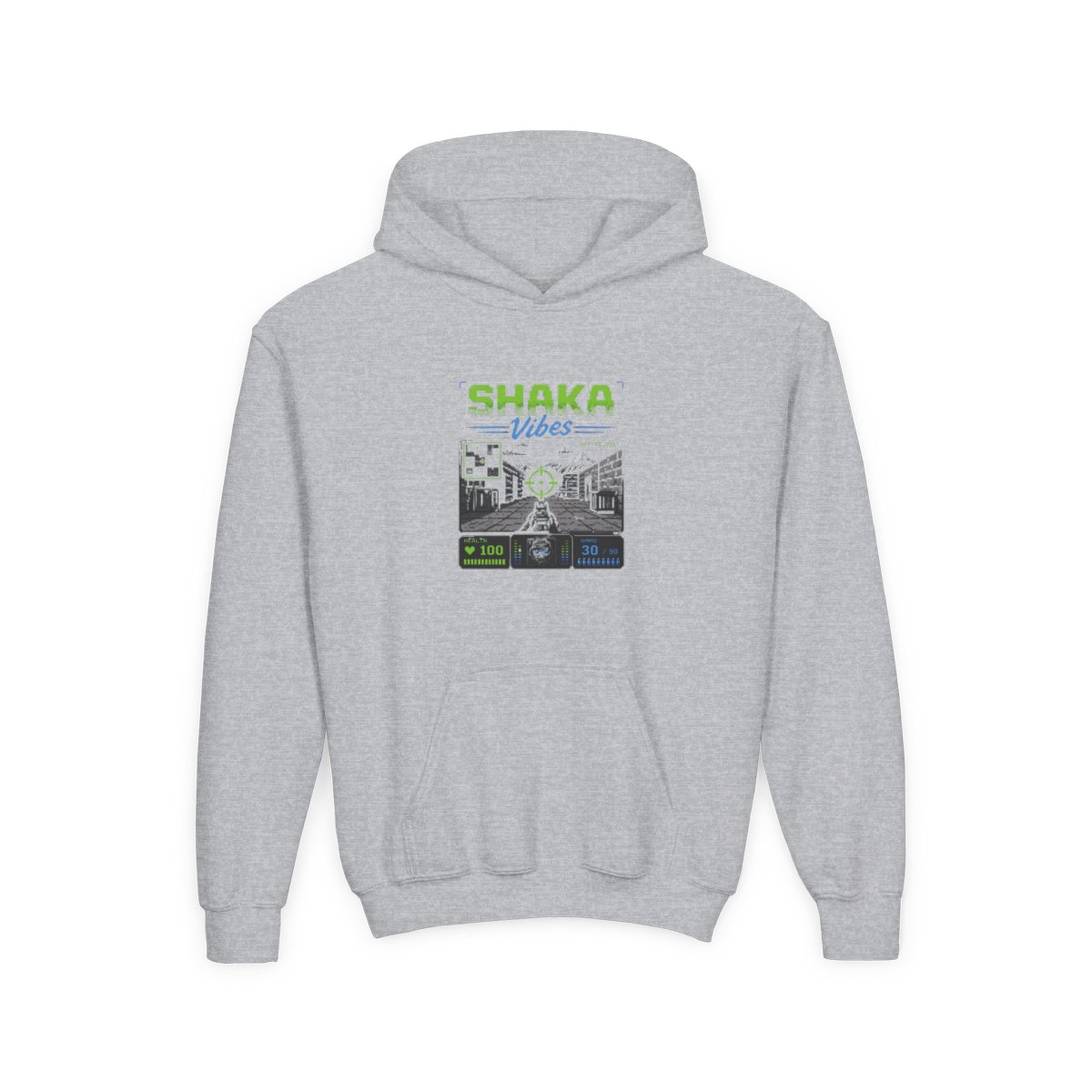 FPS Shaka "SHAKA Vibes" Kids Hoodie - alternate angle 2, merchandise
